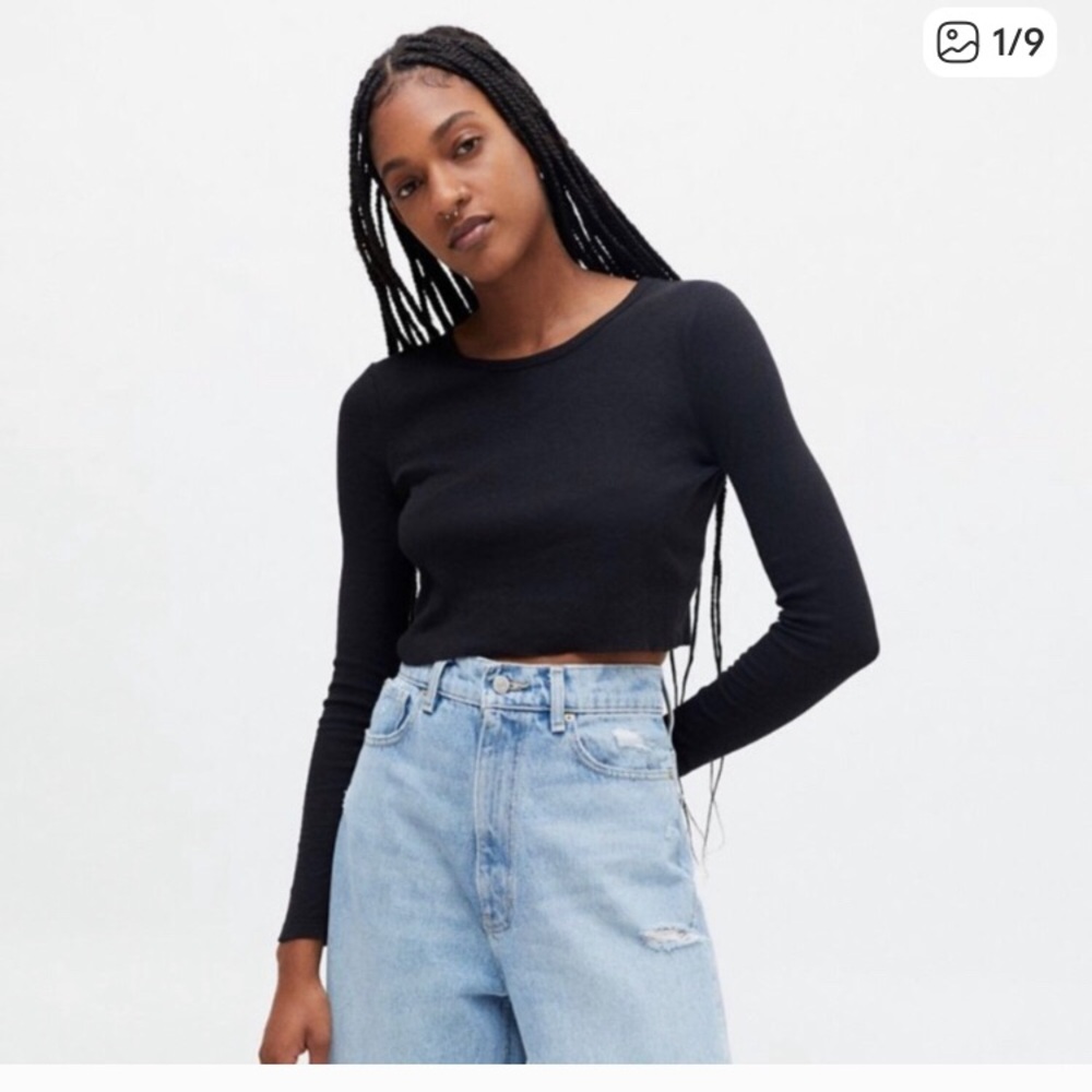 NWT Urban outfitters girlfriend ribbed long sleeve
